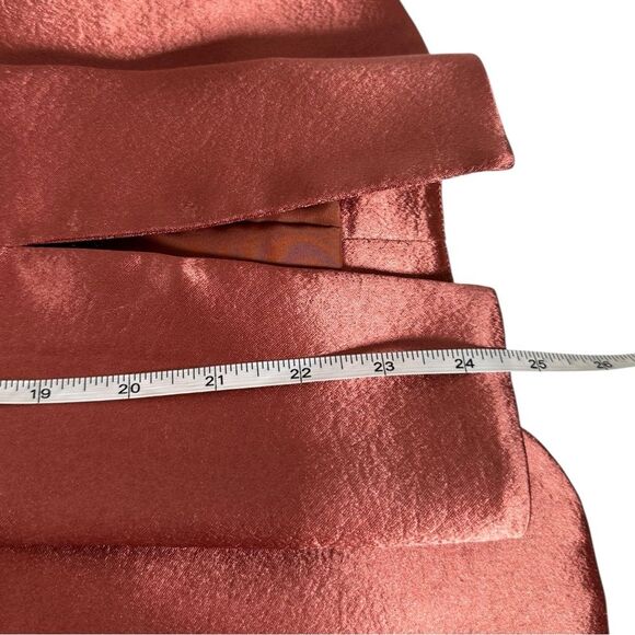 Cinq à Sept 'Karis' Metallic copper Hammered-Satin Blazer Jacket size 4 small - Picture 9 of 9